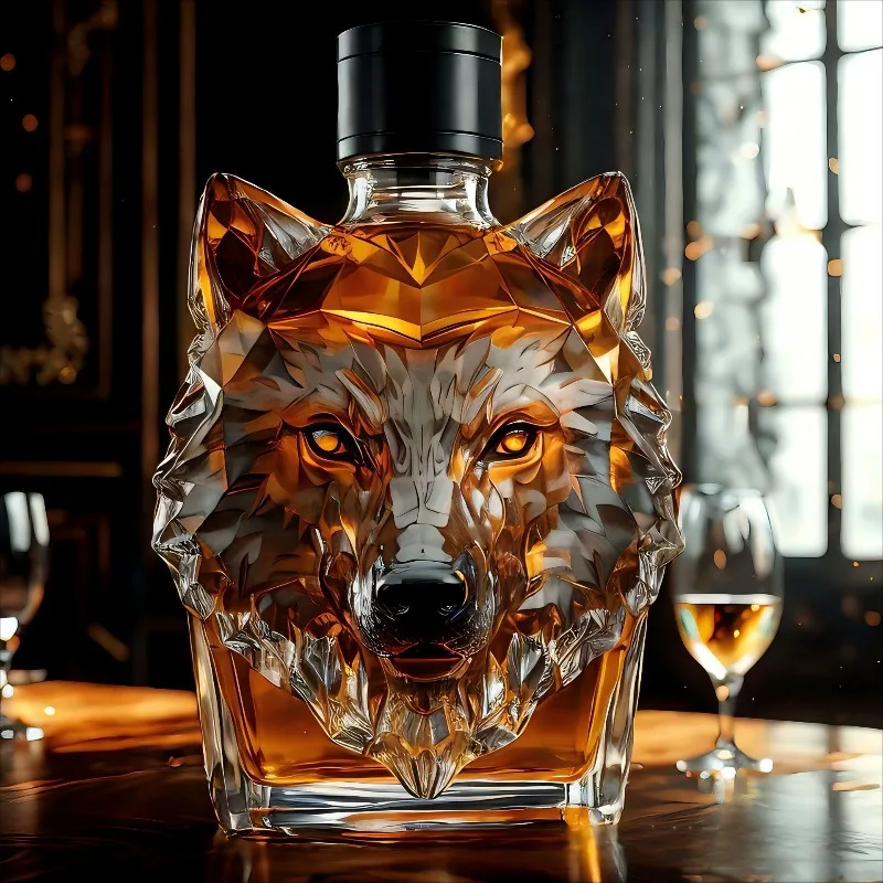 Glass Decanter Whiskey - Бутылка для алкоголя из высококачественного боросиликатного