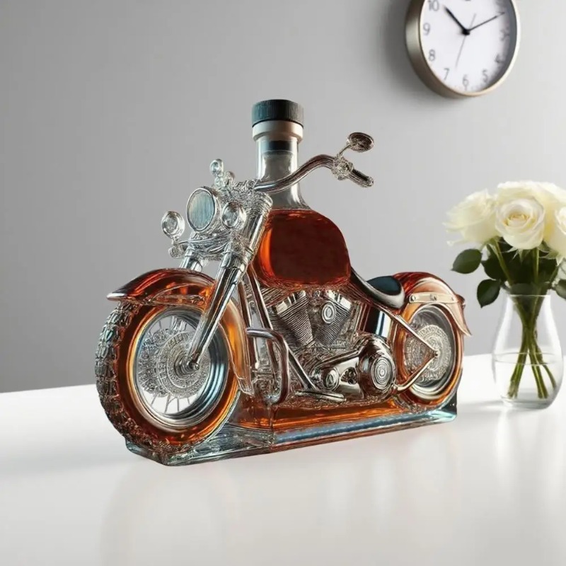 Glass Decanter Whiskey - Декантер для виски в мотоциклетном стиле,