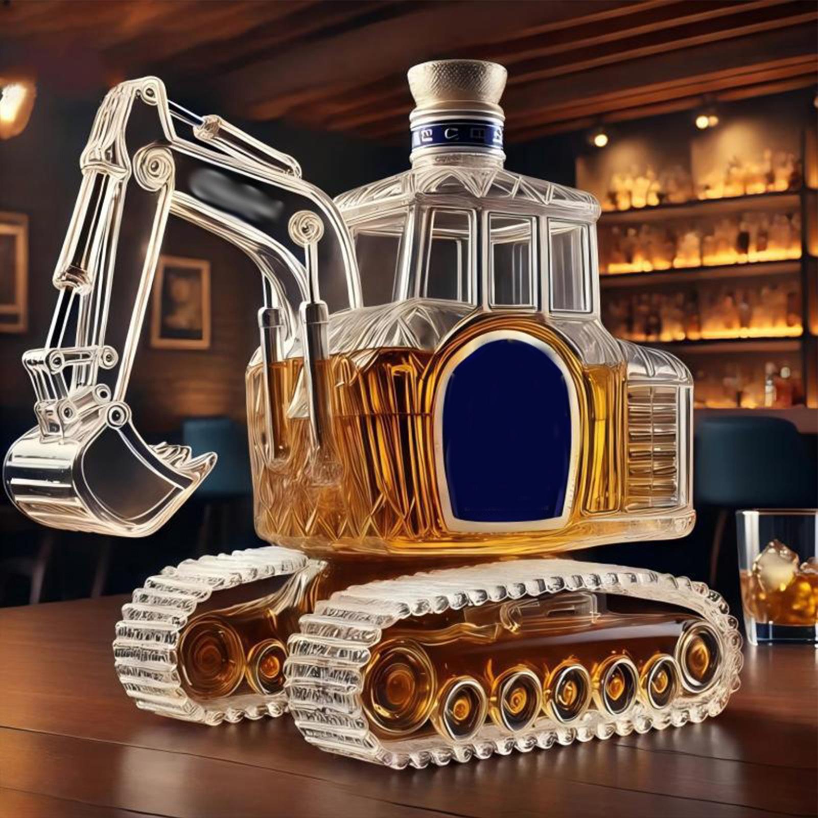 Glass Decanter Whiskey - Кувшин для виски в форме экскаватора,