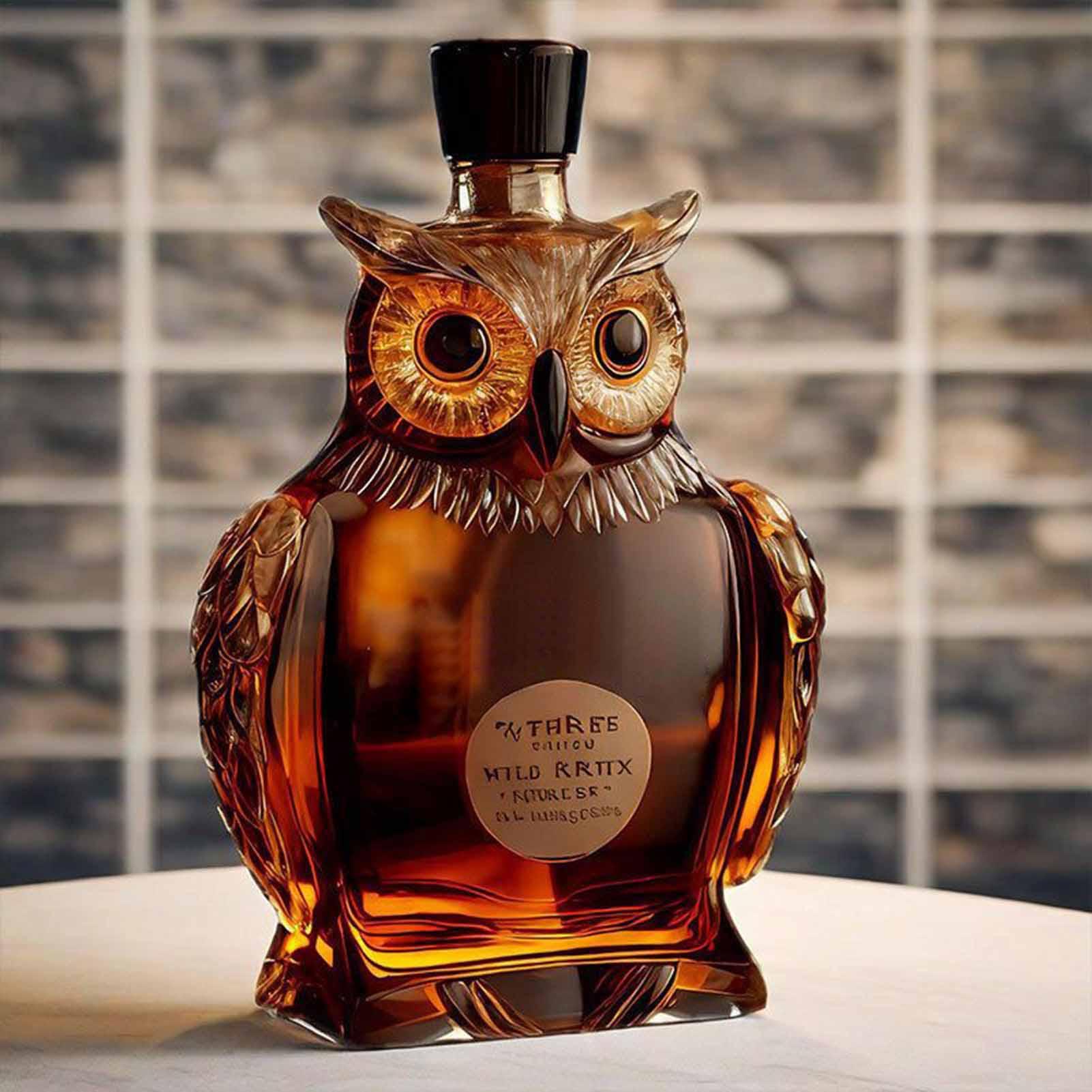 Glass Decanter Whiskey - Декантер для виски в форме совы,