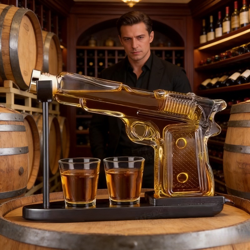 Декантер-пистолет Sandhawk из  – обзор и цена Glass Decanter Whiskey