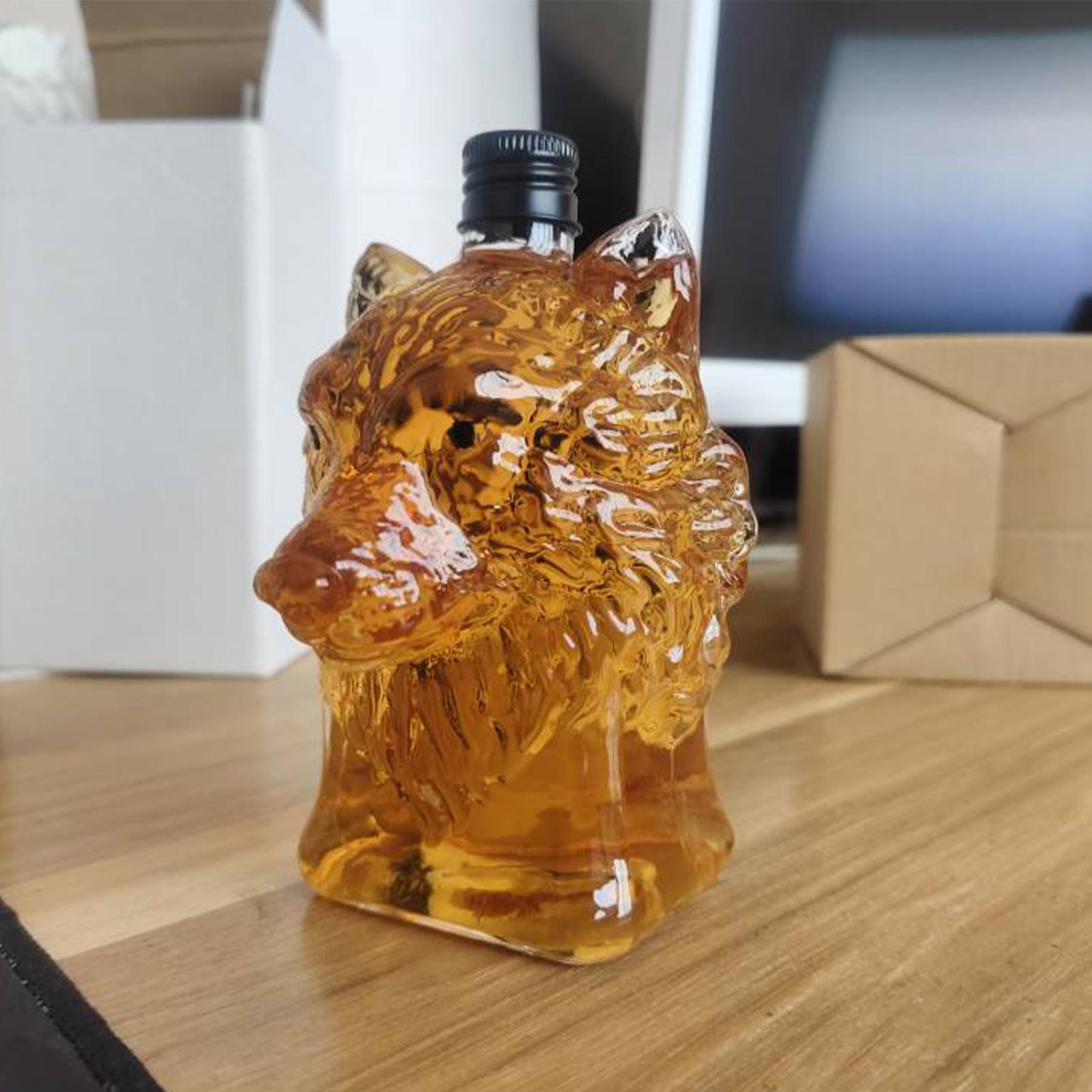 Художественная статуя волка, б – обзор и цена Glass Decanter Whiskey