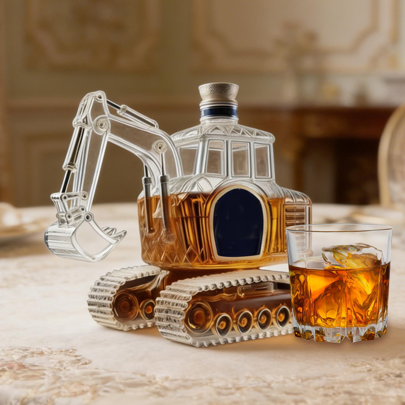 Кувшин для виски в форме экска – обзор и цена Glass Decanter Whiskey